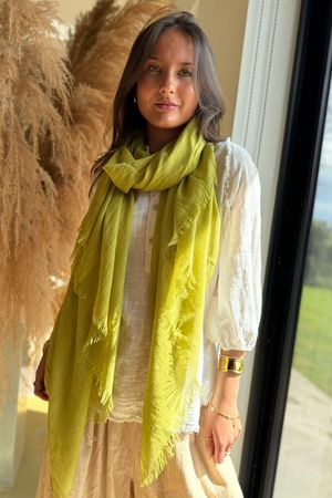 Laundry B Classic Portobello Scarf Lime /10